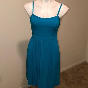 Old Navy Teal Blue Fit and Flare Cami Sundress